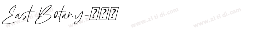 East Botany字体转换